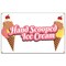 Signmission Hand Scooped Ice Cream Banner Concession Stand Food Truck Single Sided B-96 Hand Scooped Ice Cream19 - alternate 1